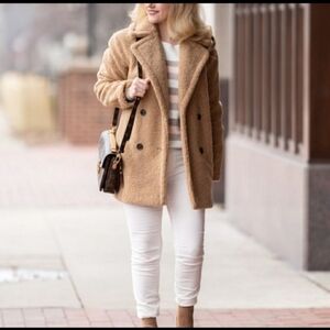 Kensie Women's Brown Teddy Winter Jacket NWOT Small